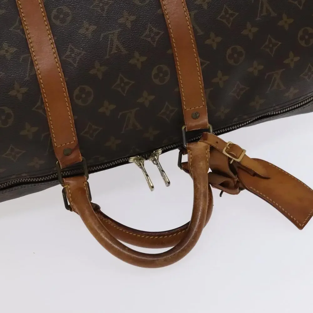 LOUIS VUITTON Monogram Keepall 55 Boston Bag M41424